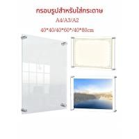 ราคา กรอบรูปอะคริลิค ป้ายรูปอะคริลิค ติดผนัง อะคริลิค2แผ่นรวมหมุด (26382332214)