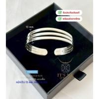 ราคา กำไลเงินแท้92.5% กำไลแบบเกลี้ยง หน้ากว้าง 13 mm. Free size 6-6.5 นิ้ว หนัก 1.6 บาท(เรือนเงินแท้):HA (49309811170)