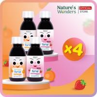 ราคา เซ็ตวิตามินเด็ก แอลไลซีน แคลเซียม แมกนีเซียม เจริญอาหาร บำรุงสมอง เพิ่มความสูง 100ml (4ขวด) (48111923645)