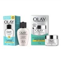 ราคา Olay White Radiance Light Perfecting Day Cream SPF 24 (12g)/UV Whitening Lotion SPF19 (30ml) (15685551035)