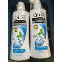 ราคา [1 ฟรี 1 ขวด]Q'lean คิวลีน แชมพู ขจัดรังแค สูตรเย็น สดชื่น Fresh & Cool (สีฟ้า) 340 มล. 2 ขวด (41925145827)