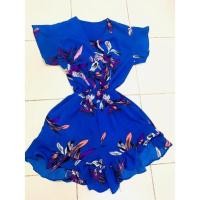 ราคา จั๊ม กางเกงลายดอกสีน้ำเงิน มีซับในทั้งตัว (21649236653)