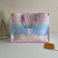 ราคา หนังแท้ทั้งใบ% LOUIS VUITTON ESCALE ONTHEGO GM ( Pastel ) (4931445773)