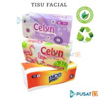 ราคา PUSAT17 TISSUE FACIAL NICE 180 250 แผ่น 2PLY / TISSUE CELYN SEE-U PASEO / MULTIPURPOSE CLEANSING FACIAL TISSUE (23970081963)