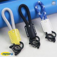 ราคา พวงกุญแจหนัง REYOUNG พวงกุญแจรถเชือกถักของขวัญทํามือ ซองใส่กุญแจรถแบบพกพา จี้ห้อยกระเป๋า DIY สร้างสรรค์ (50505792706)