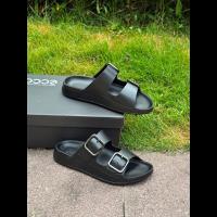 ราคา ECCO Komo รองเท้าผู้หญิง 2026 ฤดูร้อนสไตล์ใหม่รองเท้าแตะ Breathable Birkenstock รองเท้าลําลอง Soft-Soled Anti-Slip Dual-ใช้รองเท้าชายหาด (41331045580)