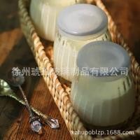 ราคา ขวดพุดดิ้ง ขวดพุดดิ้งลายแนวตั้งสร้างสรรค์พร้อมฝาขวดโยเกิร์ตแก้วขวดแก้ว (28794141156)