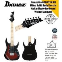 ราคา Ibanez Gio GRGM21M HH กีตาร์ไฟฟ้าไมโคร - Walnut Sunburst (GRGM21M-WNS) (46859013254)