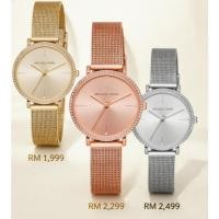 ราคา นาฬิกาผู้หญิงs Elegant Mesh Watch – สีทอง, Rose Gold & Silver Tone | ฝาคริสตัล | นาฬิกาข้อมือควอตซ์แฟชั่นสําหรับสวมใส่ทุกวันและของขวัญ ม.ค7123 MK7121 MK7122 (45561701383)
