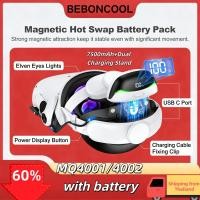 ราคา BEBONCOOL MQ4001 แบตเตอรี่สายคล้องคอสําหรับ Meta Quest 3S/Quest 3/Quest 2 สายคล้องคอแบตเตอรี่ Pack สําหรับ Oculus HEAD สายคล้อง (29192373796)