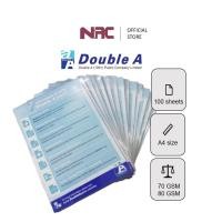 ราคา DOUBLE A Paper Trial Pack | ขนาด A4 | 100 แผ่น | 70 GSM & 80 GSM (45358063156)