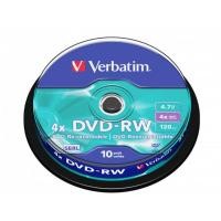 ราคา แผ่นดีวีดีรีไรท์ ลบได้ Dvd+rw Dvd-rw Verbatim dvd rewritable ของแท้ 100% (2494195297)