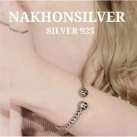 ราคา กำไลนะโมหัวชาม// เงินแท้92.5 (4279367151)