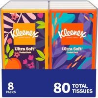ราคา KleenexOn-The-GoFacialTissues,8On-The-GoPacks,10กล่องกระดาษทิชชู,3-Ply(80Total),บรรจุภัณฑ์MayVary (50811592392)
