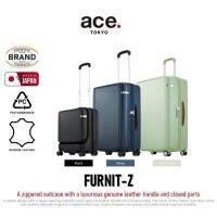 ราคา ace. FURNIT-Z Zippered Luggage With A Luxurious Genuine Leather Handle & Closed Parts กระเป๋าเดินทาง (42722641184)