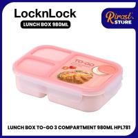 ราคา RIRAST - LOCKNLOCK HPL781 LUNCH BOX TO-GO 3 COMPARTMENT LUNCH BOX 980ML - HPL781PIK (41562752513)