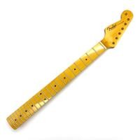 ราคา Reverse Head Maple กีตาร์ไฟฟ้าคอเปลี่ยน 22 Frets Maple Fretboard ST สไตล์ Black Dot Inlay สีเหลือง Glossy (GX 118-28) (45157931473)