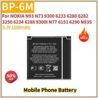 ราคา คุณภาพสูง BP-6M แบตเตอรี่ 3.7V 1100mAh สําหรับ NOKIA N93 N73 N77 6151 6290 N93S 9300 6233 6280 6282 3250 6234 6288 9300I (40480683902)