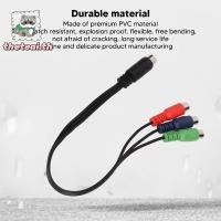 ราคา THETEAI MINI DIN 9 Pin Male to 3RCA Female, Plug and Play 11.8in MINI DIN 9 Pin to 3RCA Cable, Universal Video Adapter Application Cable Adapter (56257513683)