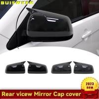 ราคา For Mitsubishi Lancer X 10 EX EVO 2008-2012 Side Door Rearview Mirror Cover Cap Trim Shell Sticker (57355680088)