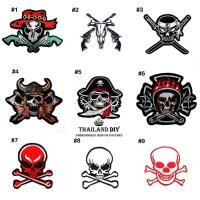 ราคา ตัวรีดติดเสื้อ งานปัก หัวกะโหลก ผี ปีศาจ ลาย แนวๆ เท่ๆ wop Skull Patch DIY ตัวรีด อาร์มติดเสื้อ กระเป๋า กางเกง วัยรุ่น (8221635408)
