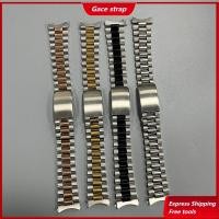ราคา 19 มม.สําหรับ Seiko 5 SNXS79 75 77 SNXS80 SNXS81 SNXF05 SNXG47 เงินประธานสร้อยข้อมือโค้ง End Solid หอยนางรมนาฬิกาสายคล้อง (42630738105)