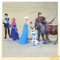 ราคา ชุด 6 ชิ้น Frozen Princess Elsa Anna Olaf ของเล่นเจ้าหญิง เค้กวันเกิด topper (48660862098)