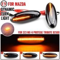ราคา 2x แบบไดนามิกไฟเลี้ยว LED สําหรับ Mazda Tribute MX-6 Protege 5 Tribute 2001 2002 2003-2006 Side Marker Repeater Blinker โคมไฟ (53659405497)