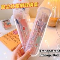 ราคา กล่องใส ทรงสี่เหลี่ยมผืนผ้า กันฝุ่น แบบพกพา พร้อมฝาปิด สําหรับใส่แปรงแต่งหน้า ดินสอ เครื่องสําอาง ดินสอ และตะเกียบ (16395711077)