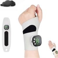 ราคา เครื่องนวดข้อมือไฟฟ้าแบบชาร์จไฟได้,แผ่นรองทําความร้อนด้วยมือแบบพกพาพร้อม8โหมด&30ระดับความเข้ม,เครื่องนวด,เครื่องนวดสวมใส่ได้แผ่นความร้อนมือสําหรับทุกวัน&กีฬา(สีขาว)(สีขาว) (49961609757)