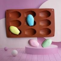 ราคา ❉ 9 Cavity Shell Shape Madeleine ซิลิโคน Mould สบู่แม่พิมพ์ DIY Madeleine Pan โฮมเมด Jelly Fondant แม่พิมพ์เค้ก (57157490916)
