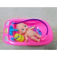 ราคา ตุ๊กตาน้องอาบน้ำพร้อมอ่าง (736992736)