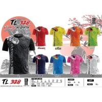 ราคา ขายส่งแพค10ตัวเสื้อกีฬาคอกลม เสื้อฟุตบอลคอกลม THREELINE TL328 (19412989592)