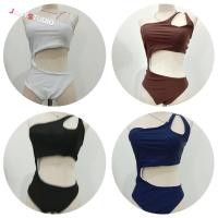 ราคา ชุดว่ายน้ำวันพีช บิกืนี่เซ็กซี่ ไหล่หนึ่งข้าง เอวเว้า สีทึบ งานเว้าเอว โชว์หุ่นสลิม ชุดว่ายน้ำวันพีช (14449148811)
