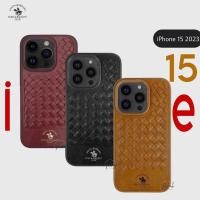 ราคา Santa Barbara Polo & Racquet Club Luxury Leather Case New iPhone15 Series เคสกันกระแทก ลายสาน (20685430659)