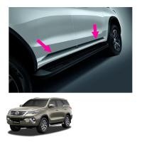 ราคา คิ้วกันกระแทกประตู ดำเงา Polish สีดำ 4 ชิ้น ของแท้ สำหรับ โตโยต้า Toyota ฟอร์จูนเนอร์ Fortuner SUV ปี 2015 2016 2017 19 (3444333846)