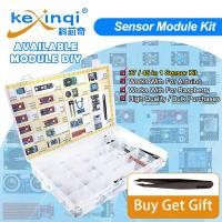 ราคา 45 ชนิดใน 1 เซนเซอร์โมดูล Starter Kit สําหรับ Arduino Raspberry Pi , ดีกว่าชุดกล่อง DIY KIT R3 MEGA2560 (40431374313)