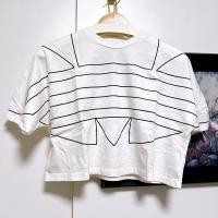 ราคา เสื้อยืดOver size ครอป Adidas สีขาว (มือ2) แท้%จากShop (27607816547)