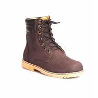 ราคา (ลดเพิ่ม 70.- ใส่โค้ด INC11FA) รองเท้าหนังแท้ หนังนูบัค บูทหุ้มข้อสูง StepPro Boots Code 915 (2594564927)
