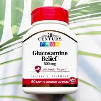ราคา กลูโคซามีนซัลเฟต Glucosamine Relief 500 mg 60 Tablets (21st Century) (1533568884)