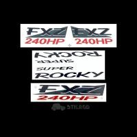 ราคา สติ๊กเกอร์ FXZ 240HP ของ ISUZU ROCKY อีซูซุ ร็อคกี้ ขายเป็นชุด STICKER (17452736637)