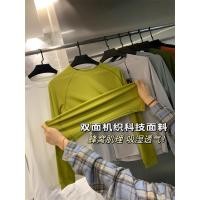 ราคา เยอรมันอิตาเลี่ยน เล็ก จอห์นสัน ตาข่ายยืดหยุ่นสูงระบายอากาศฤดูใบไม้ผลิฤดูร้อนผู้ชายเสื้อยืดแขนยาวลําลอง (54759471850)