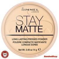 ราคา แป้ง Rimmel Stay Matte Longlasting Pressed Powder #002/003/004/005/006 (2452451599)