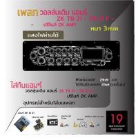 ราคา แผ่นเพลทไฟบลูทูธ เพลท2ชั้น สีดำยิงทราย ZK-TB21-TB21F และปรีไมค์ZK-AMP P05 (45262133315)