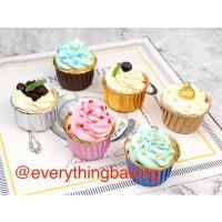 ราคา ถ้วยคัพเค้ก ถ้วยอบเค้ก 50 ใบ สีเงิน สีทอง ✨ (4232991974)