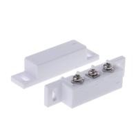 ราคา Flov4 1 ชุด NC Magnetic Door Window Contact Sensor Alarm Reed Switch Fit สําหรับ GPS Alarm หรืออุปกรณ์อื่นๆ 2 สกรู (42181254197)