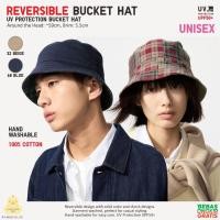 ราคา KATUN UNIQLO หมวกบักเก็ตแบบพลิกกลับได้ป้องกันรังสียูวีหมวกผ้าฝ้าย Unisex (50410877750)