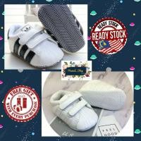 ราคา RAYA KASUT RAYA BABY PREWALKER BABY SHOES ADIS CIRCLE KASUT BABY ADAS CIRCLE (สีขาว/ดํา) (51460515310)