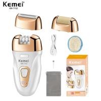 ราคา รุ่นใหม่ KEMEI KM-7102 เครื่องถอนขนไฟฟ้า เครื่องกำจัดขน เครื่องถอนขน ที่ถอนขนรักแร้ เครื่องบดเท้า (45207689249)