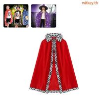 ราคา WIT King เครื่องแต่งกายเสื้อคลุมสีแดง Robe Gold Crown Prince Cape ชุดคอสเพลย์ฮาโลวีน (50311596221)